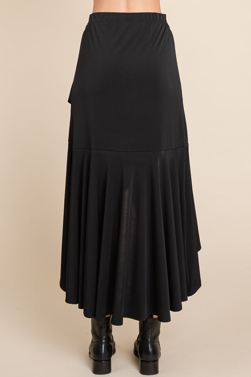 Black Ruffle Skirt