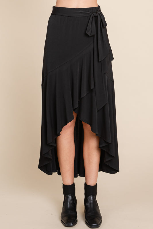 Black Ruffle Skirt