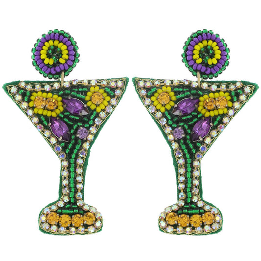 Collection of Beaded and Jeweled Earrings
