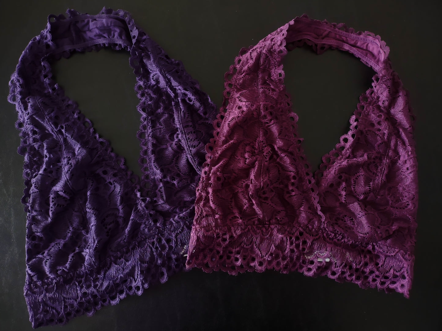 Dark Purple or Merlot Lace Bralette