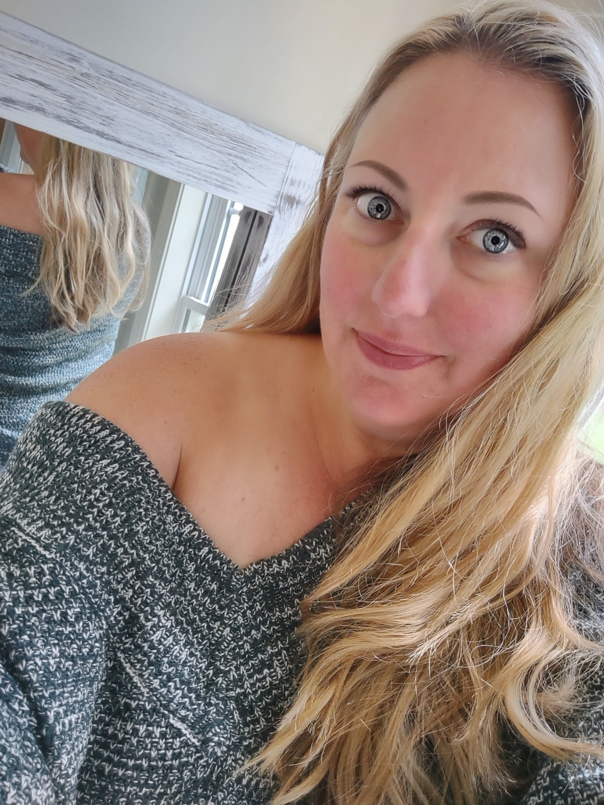 Hunter Green V-neck Sweater