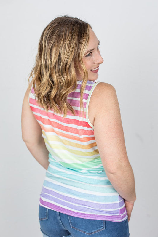 Summer Stripes Rainbow Tank