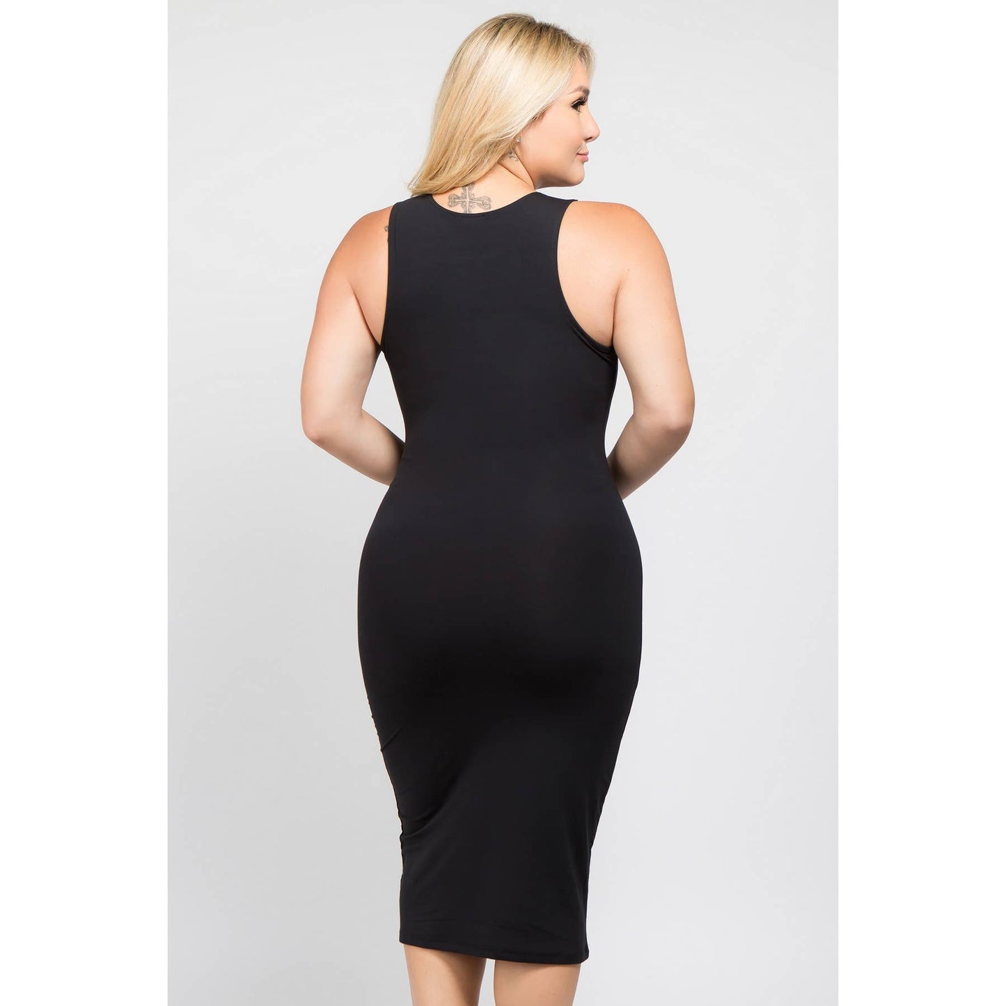 Black Body-Con Dress - Plus