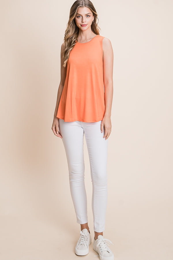 Basic Orange Tank Top