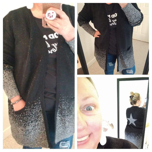 Silver Star Sweater Cardigan