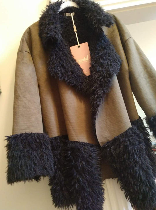 Black & Olive Jacket - Made in Italy