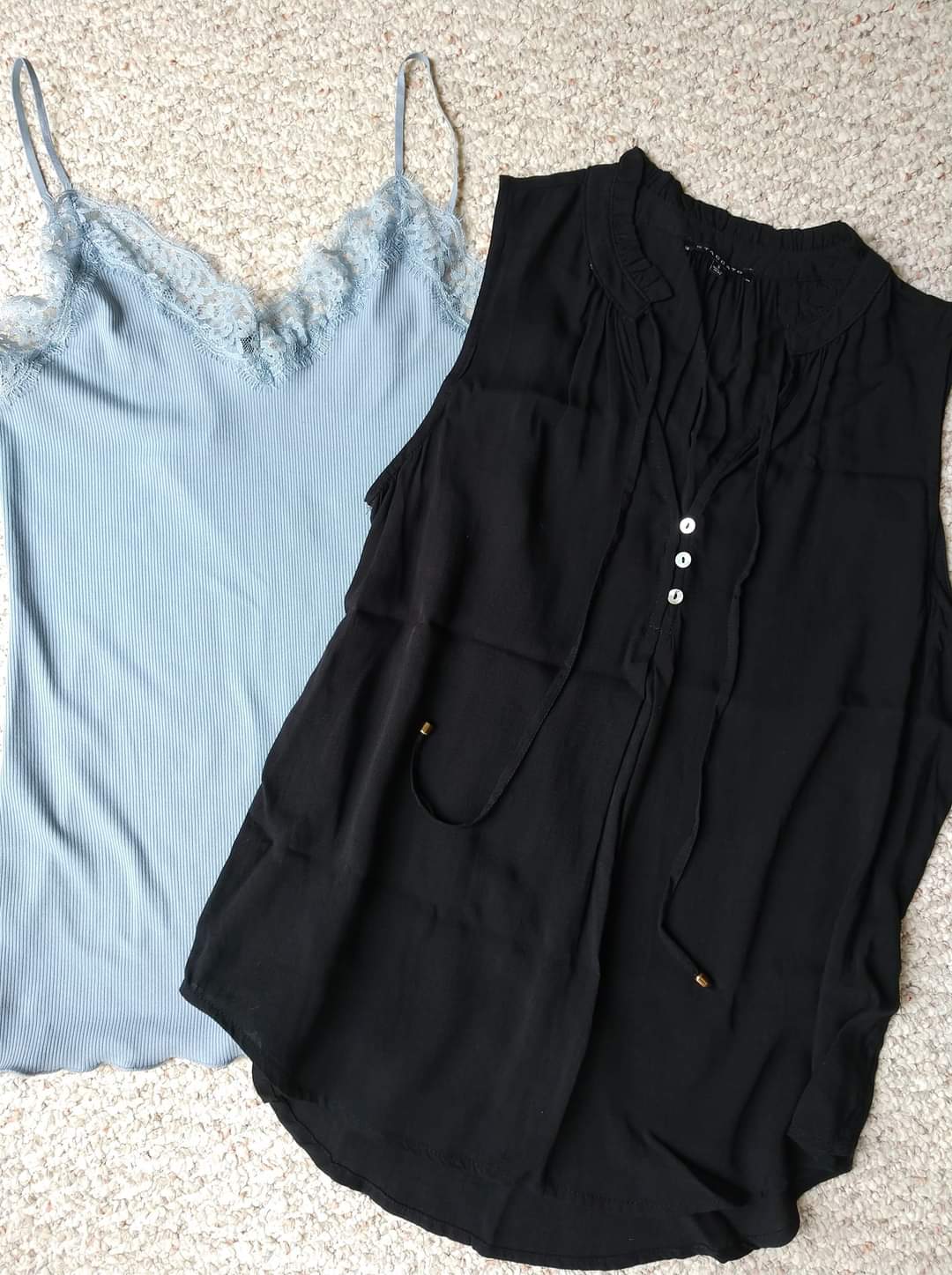 SINGLE PIECE Black Boho Tank Size Small