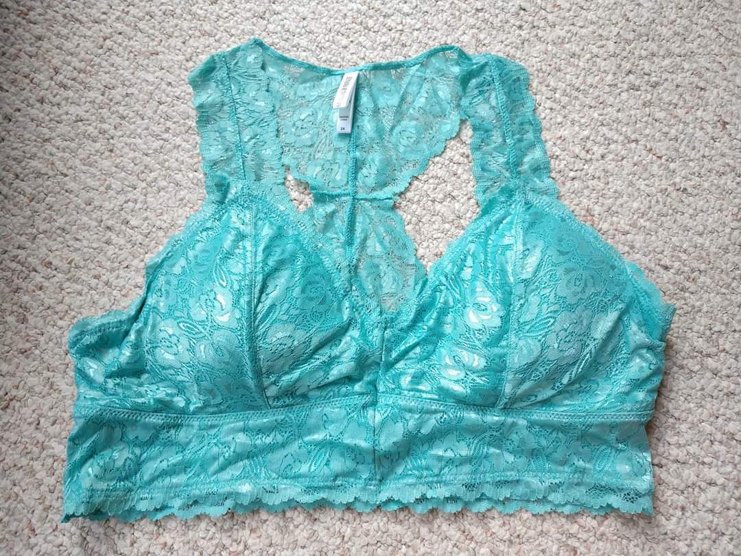 Ash Mint Lace Bralette