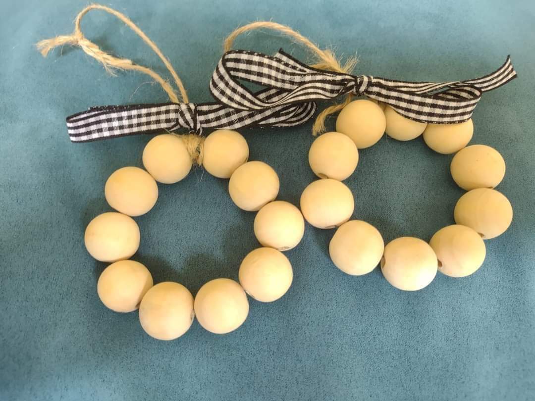 Wood Bead Ornaments