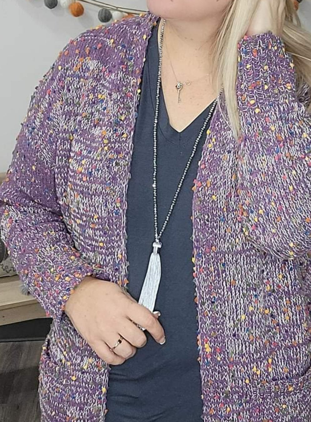 Boho Bead and Tassel Necklace