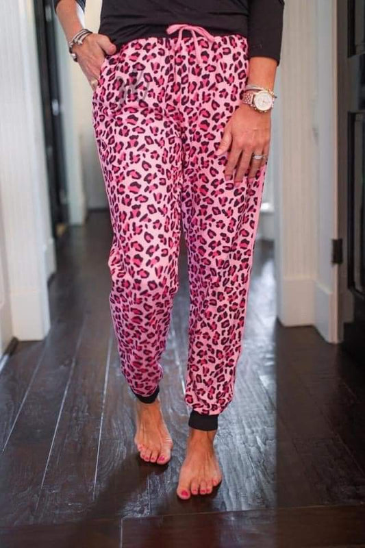 Pink Leopard Everyday Joggers