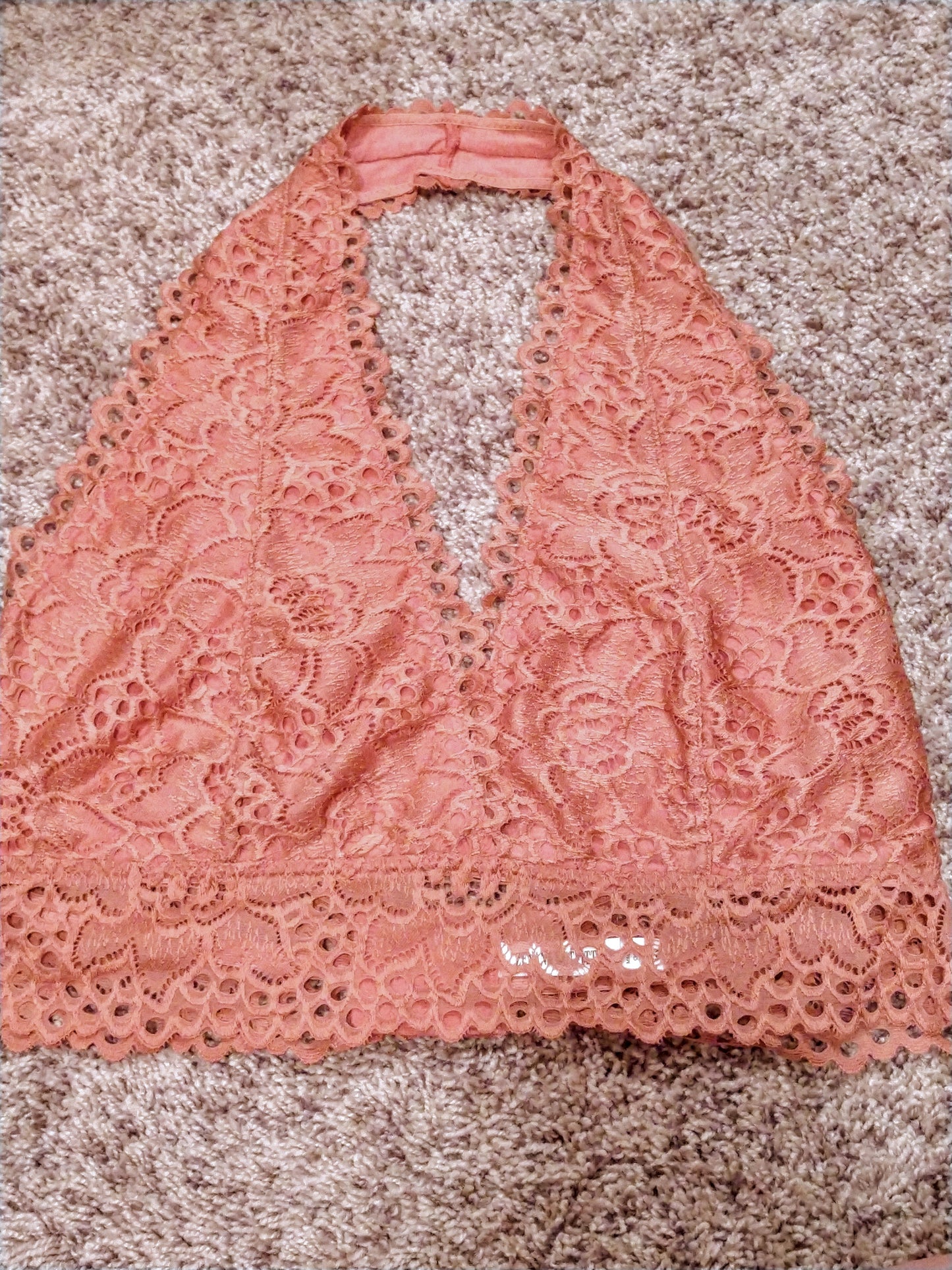 Rose Lace Halter Bralette