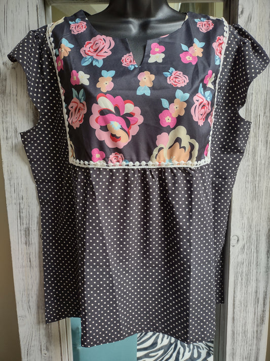 Flutter Sleeve Polka Dot