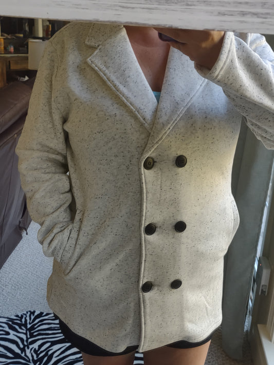 Light Gray Jacket with Pockets