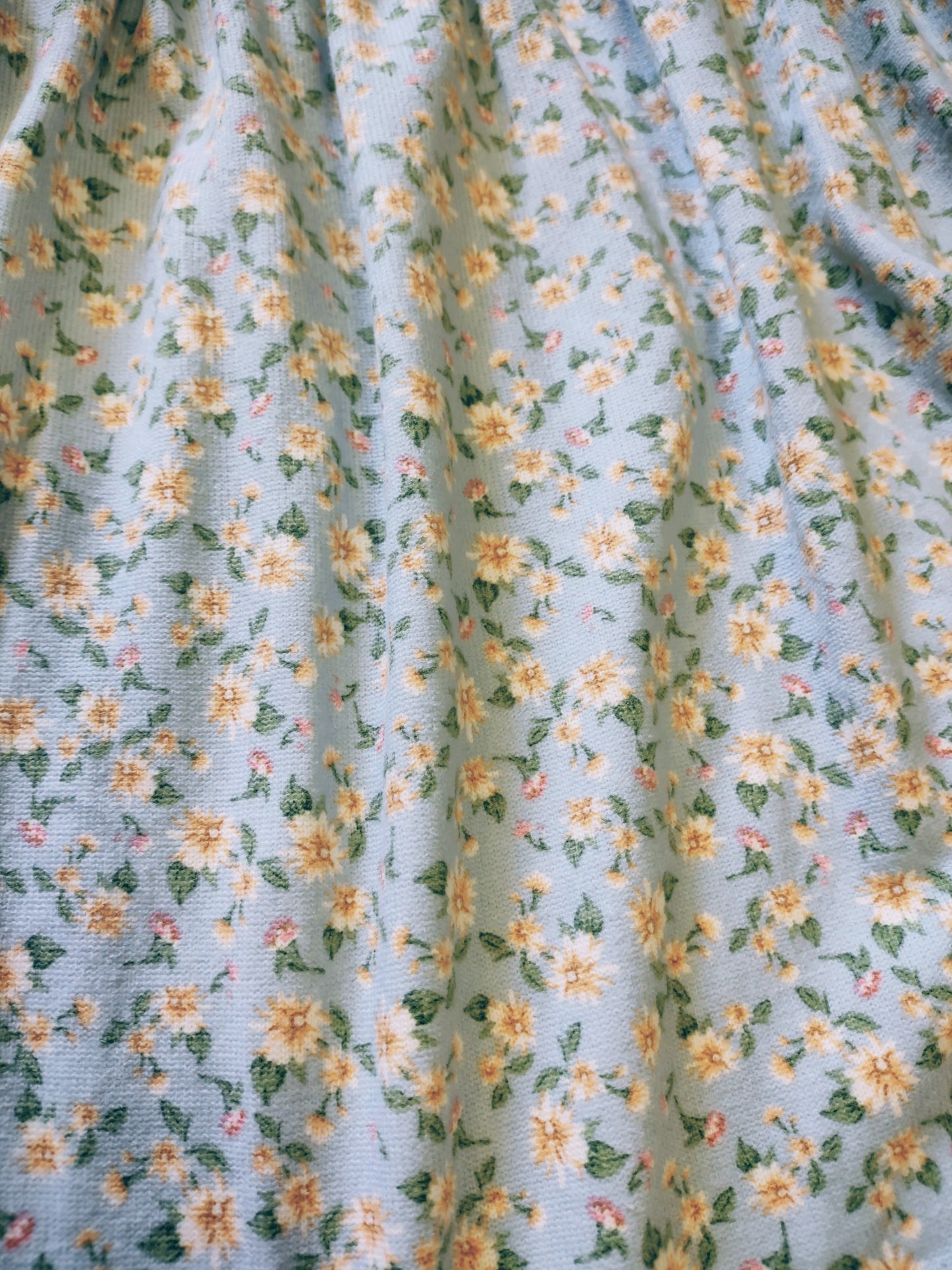 Blue Floral Baby Doll Top