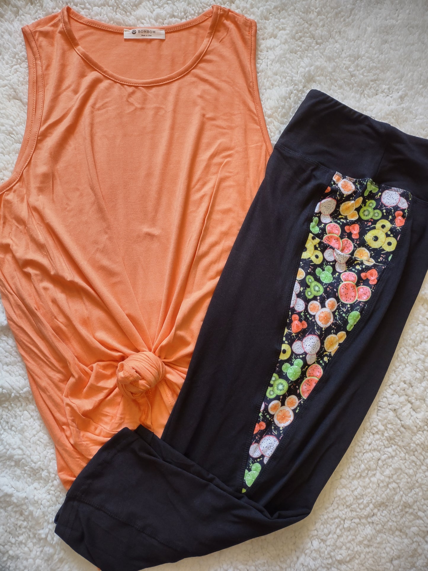 Basic Orange Tank Top