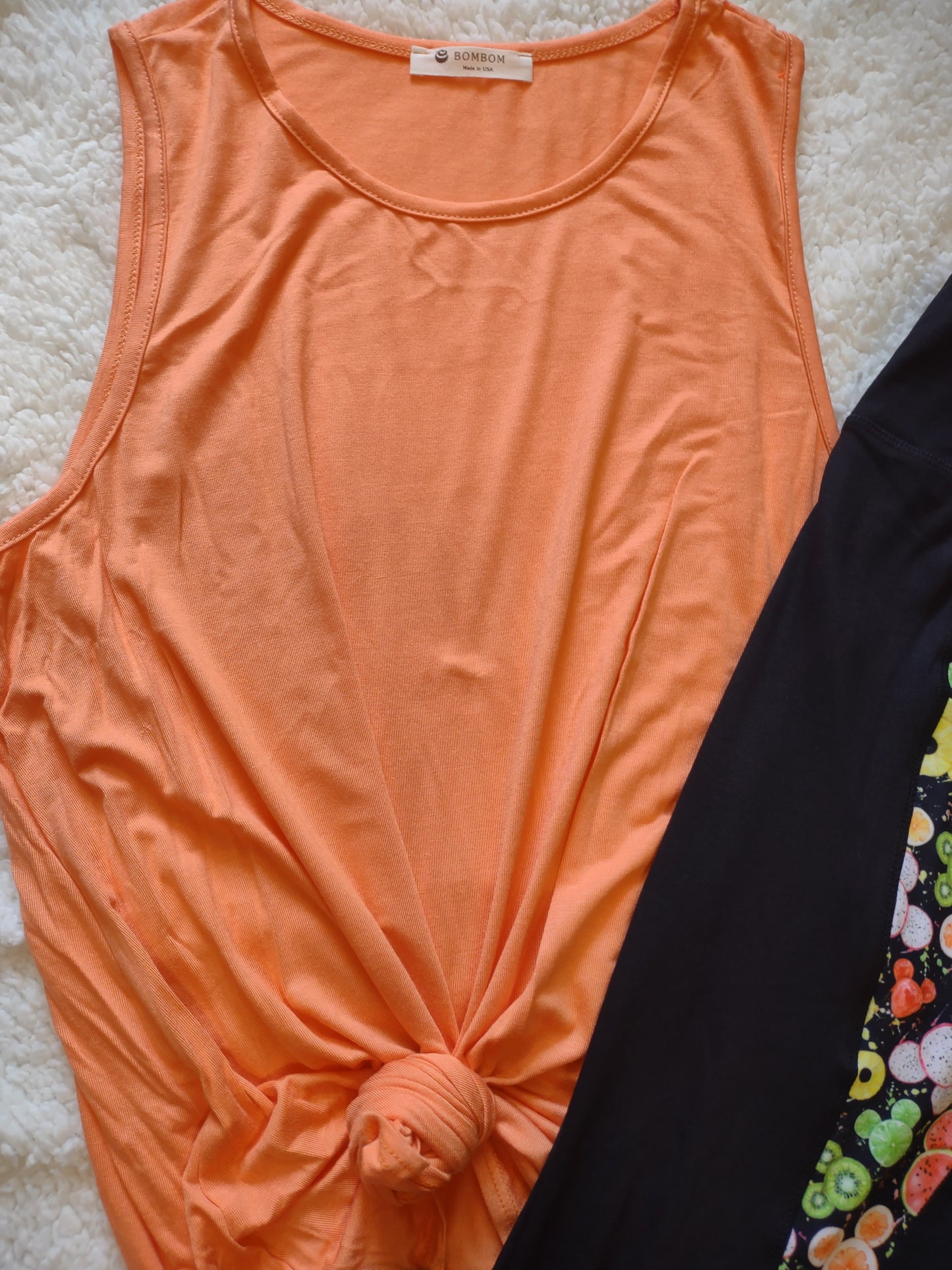 Basic Orange Tank Top