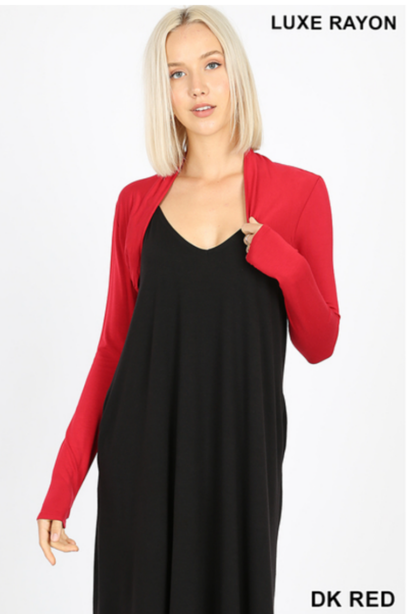 Dark Red Bolero