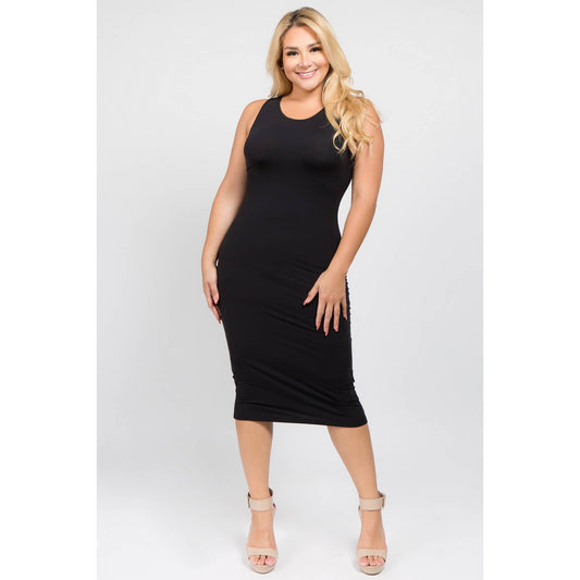 Black Body-Con Dress - Plus