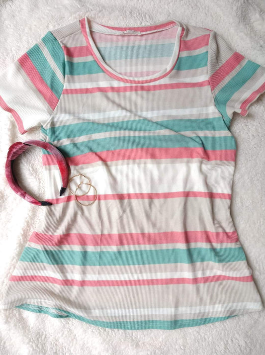 Springy Colors Striped Top