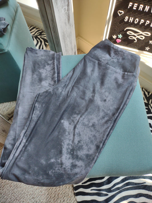 Black Acid Wash Leggings