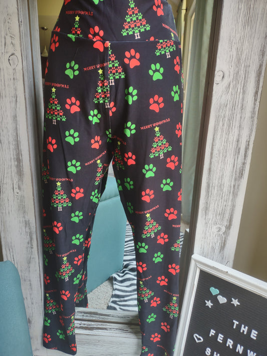 Merry Woofmas Leggings